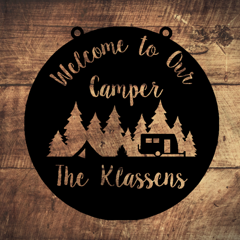 Metal Cottage/Camping Signs