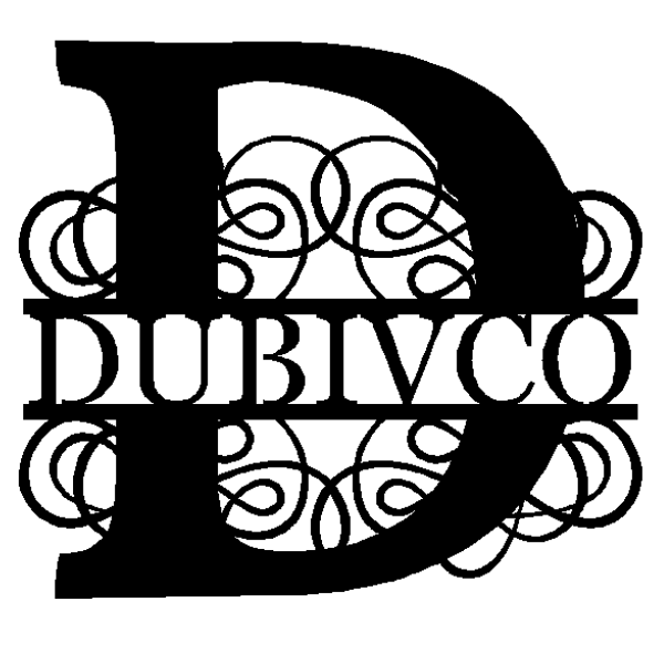 Personalized "D" Split Monogram image 0