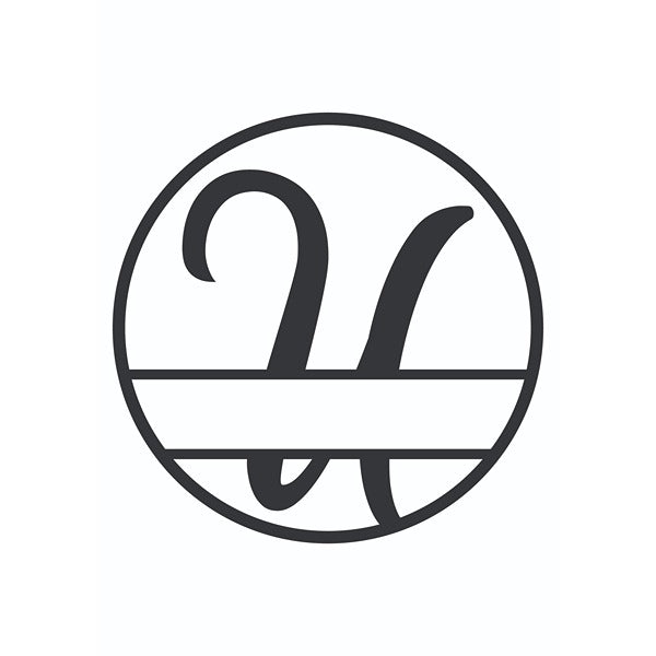 Personalized "U" Split Circle Monogram image 1
