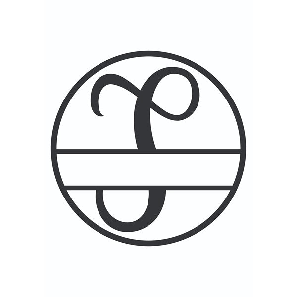 Personalized "S" Split Circle Monogram image 1