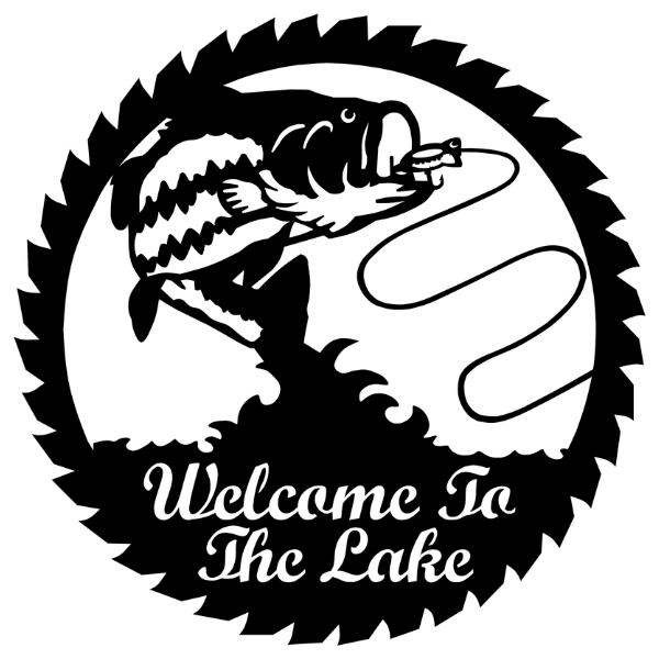 Welcome to the Lake, Hooked Fish 24" image 0