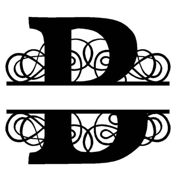 Personalized "B" Split Monogram image 3