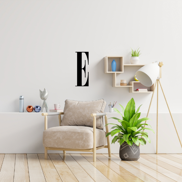 Family Name Letter Onyx Font 18" - E image