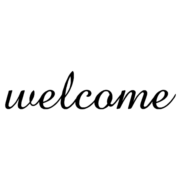 Welcome Amaze Script - Lower Case W, 18 inches image