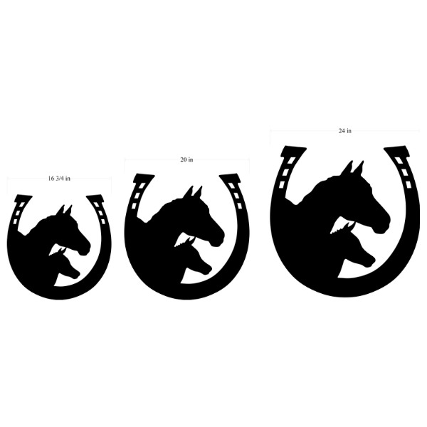 Horseshoe Silhouette Wall Décor - 20"W image