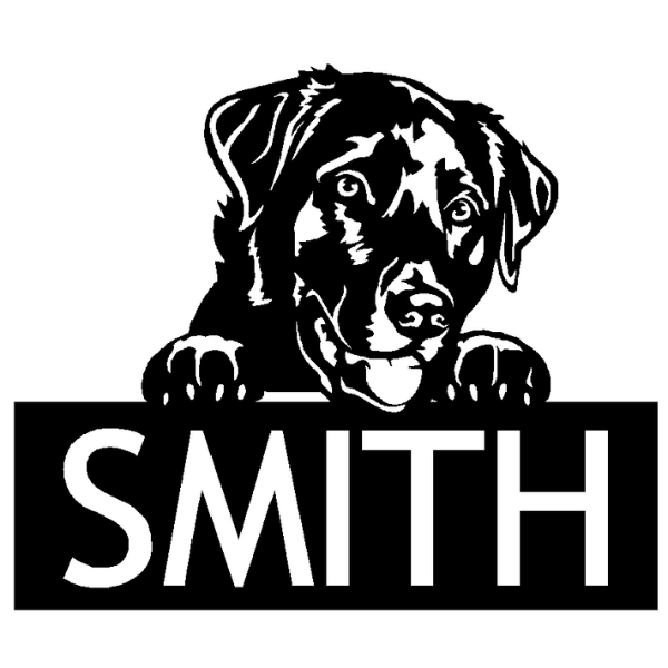 Labrador Family Name Sign image 1