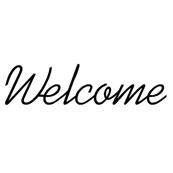 Welcome Kauf Script - Upper Case W, 36 inches image