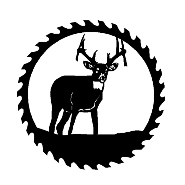Simple Circular Sawblades Group 1 - 24 inches, Deer Right image