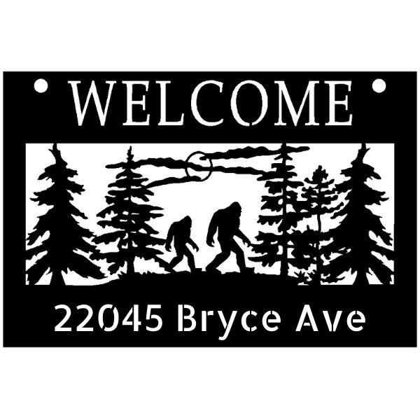 Sasquatch Welcome Address 30"W x 20"T image 0
