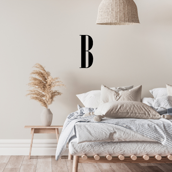 Family Name Letter Onyx Font 12" - B image