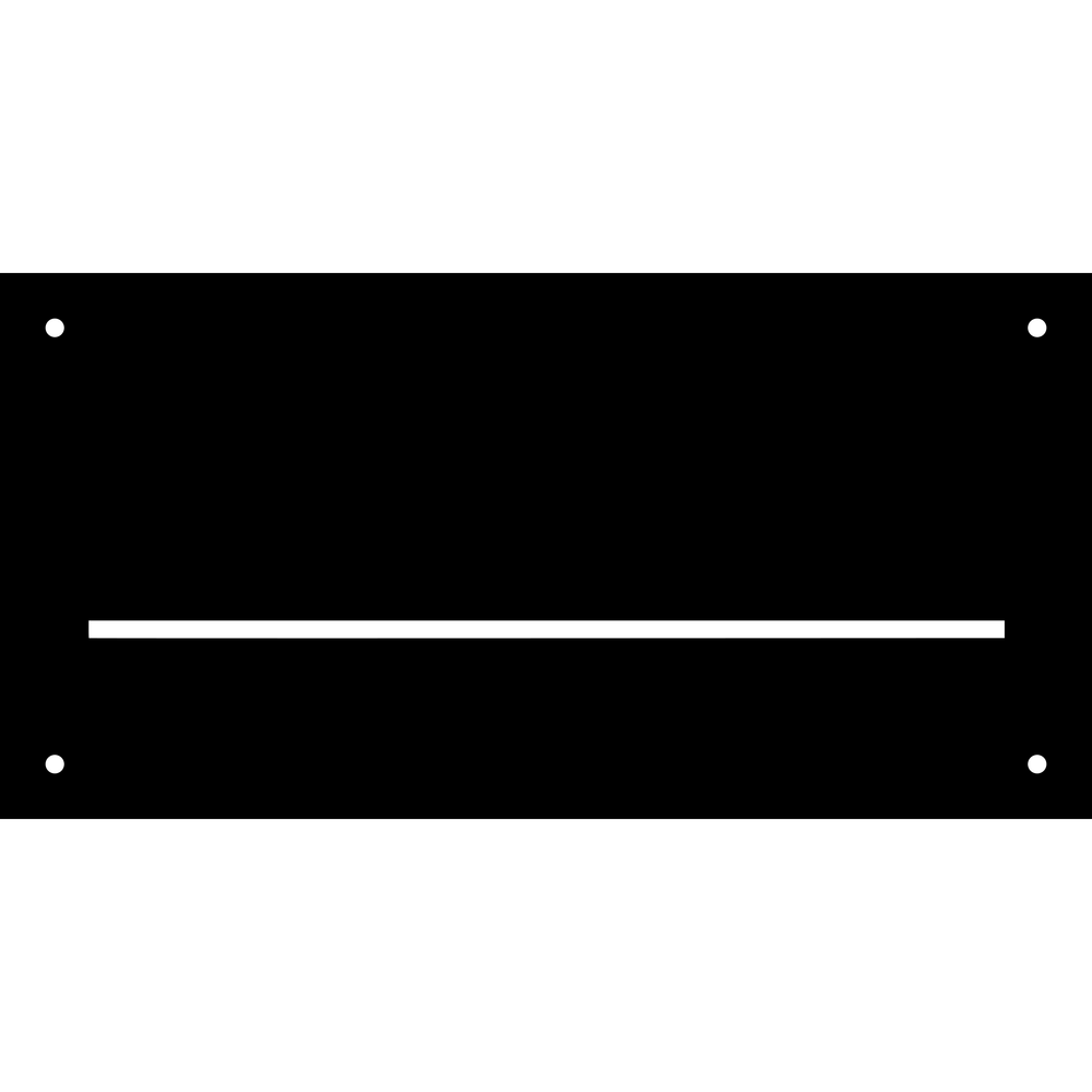 Divider bar address sign blank plate