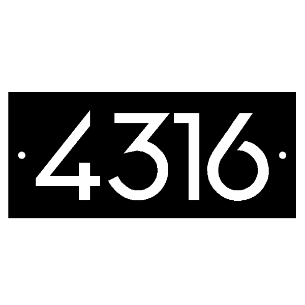 Rectangular Address Plaque image 0