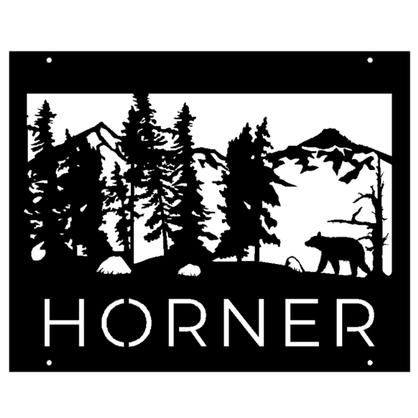 Horner Bear with Mountains image 0