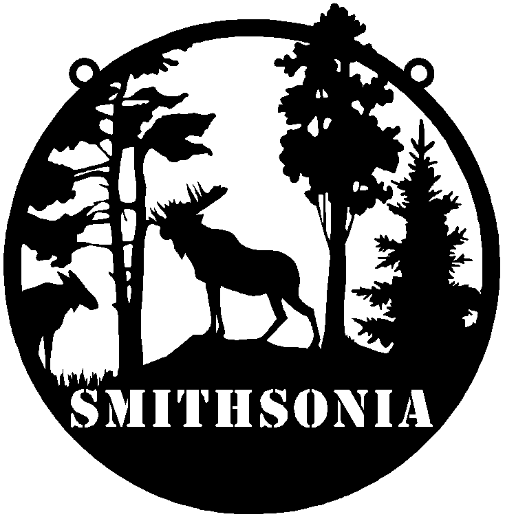 Personalized Round Moose Sign image 1