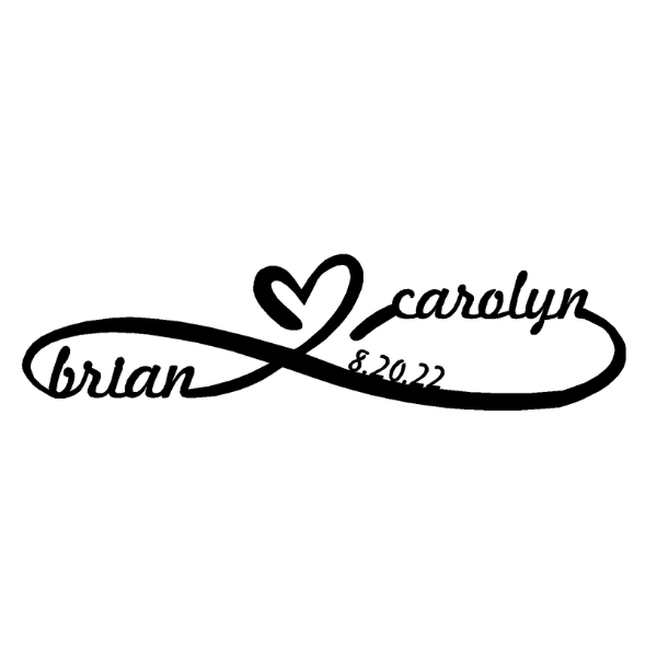 Infinity loop with names image 0