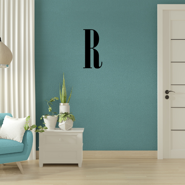 Family Name Letter Onyx Font 12" - R image