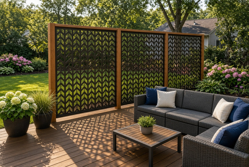 Outdoor Metal Privacy Screen (Set One)