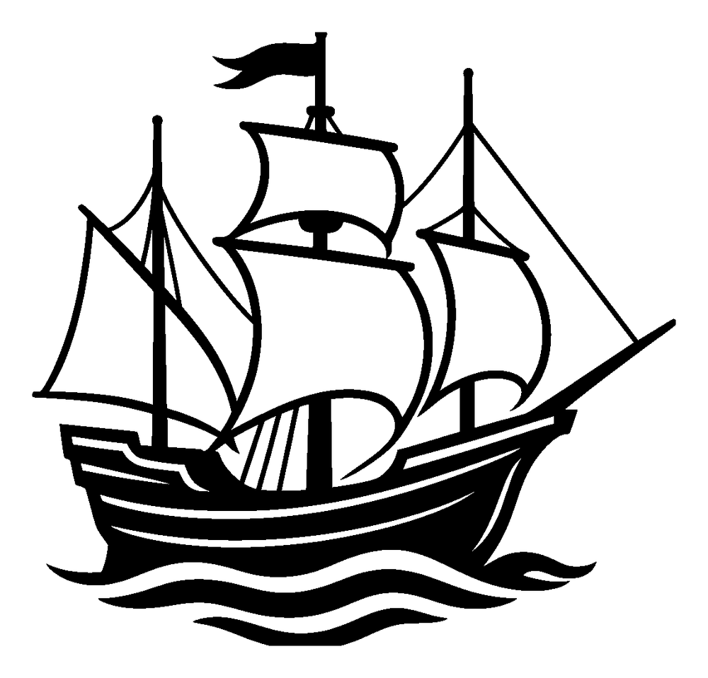 Galleon ship metal wall art in matte black steel